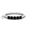 Load image into Gallery viewer, mini-5-stone-round-black-diamond-wedding-band-in-white-gold-FDENS141ROBGBLACK-0.50CT-NL-WG-HW