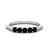 Load image into Gallery viewer, mini-5-stone-round-black-diamond-wedding-band-in-white-gold-FDENS141ROBGBLACK-0.50CT-NL-WG