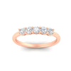 Load image into Gallery viewer, mini-5-stone-round-diamond-wedding-band-in-rose-gold-FDENS141ROBANGLE5-0.50CT-NL-RG