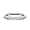 Load image into Gallery viewer, mini-5-stone-round-diamond-wedding-band-in-white-gold-FDENS141ROB-0.50CT-NL-WG