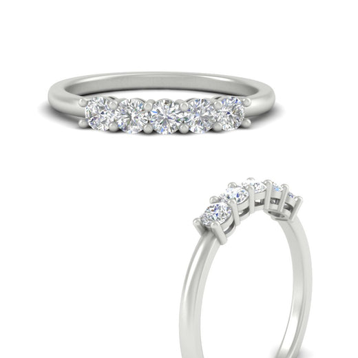 mini-5-stone-round-diamond-wedding-band-in-white-gold-FDENS141ROBANGLE3-0.50CT-NL-WG