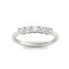 Load image into Gallery viewer, mini-5-stone-round-diamond-wedding-band-in-white-gold-FDENS141ROBANGLE5-0.50CT-NL-WG