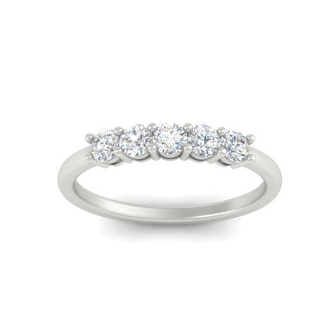 mini-5-stone-round-diamond-wedding-band-in-white-gold-FDENS141ROBANGLE5-0.50CT-NL-WG