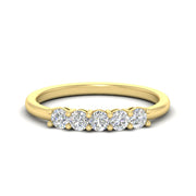 mini-5-stone-round-diamond-wedding-band-in-yellow-gold-FDENS141ROB-0.50CT-NL-YG