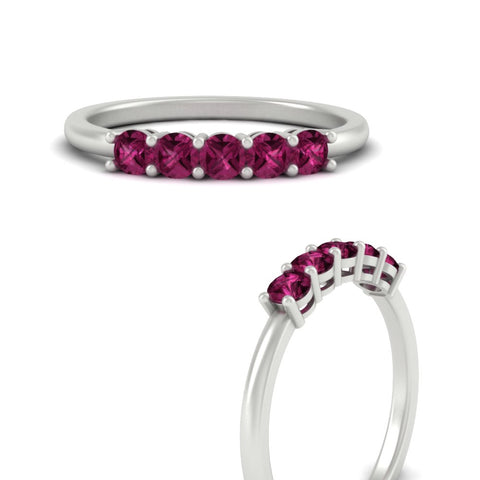 mini-5-stone-round-pink-sapphire-wedding-band-in-white-gold-FDENS141ROBGSADRPIANGLE3-0.50CT-NL-WG