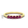Load image into Gallery viewer, mini-5-stone-round-pink-sapphire-wedding-band-in-yellow-gold-FDENS141ROBGSADRPI-0.50CT-NL-YG-HW