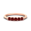 Load image into Gallery viewer, mini-5-stone-round-ruby-wedding-band-in-rose-gold-FDENS141ROBGRUDR-0.50CT-NL-RG