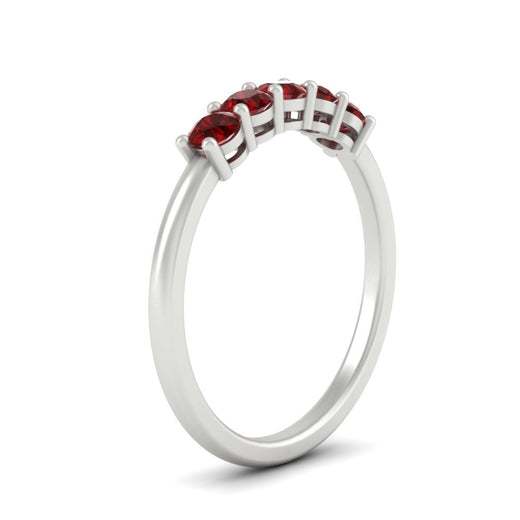 mini-5-stone-round-ruby-wedding-band-in-white-gold-FDENS141ROBGRUDRANGLE2-0.50CT-NL-WG