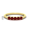 Load image into Gallery viewer, mini-5-stone-round-ruby-wedding-band-in-yellow-gold-FDENS141ROBGRUDR-0.50CT-NL-YG-HW