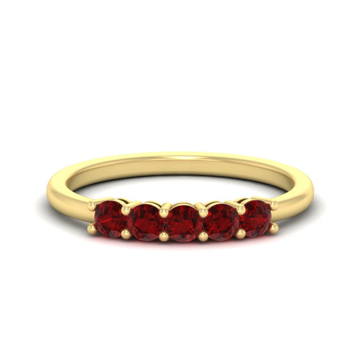 mini-5-stone-round-ruby-wedding-band-in-yellow-gold-FDENS141ROBGRUDR-0.50CT-NL-YG