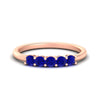 Load image into Gallery viewer, mini-5-stone-round-sapphire-wedding-band-in-rose-gold-FDENS141ROBGSABL-0.50CT-NL-RG