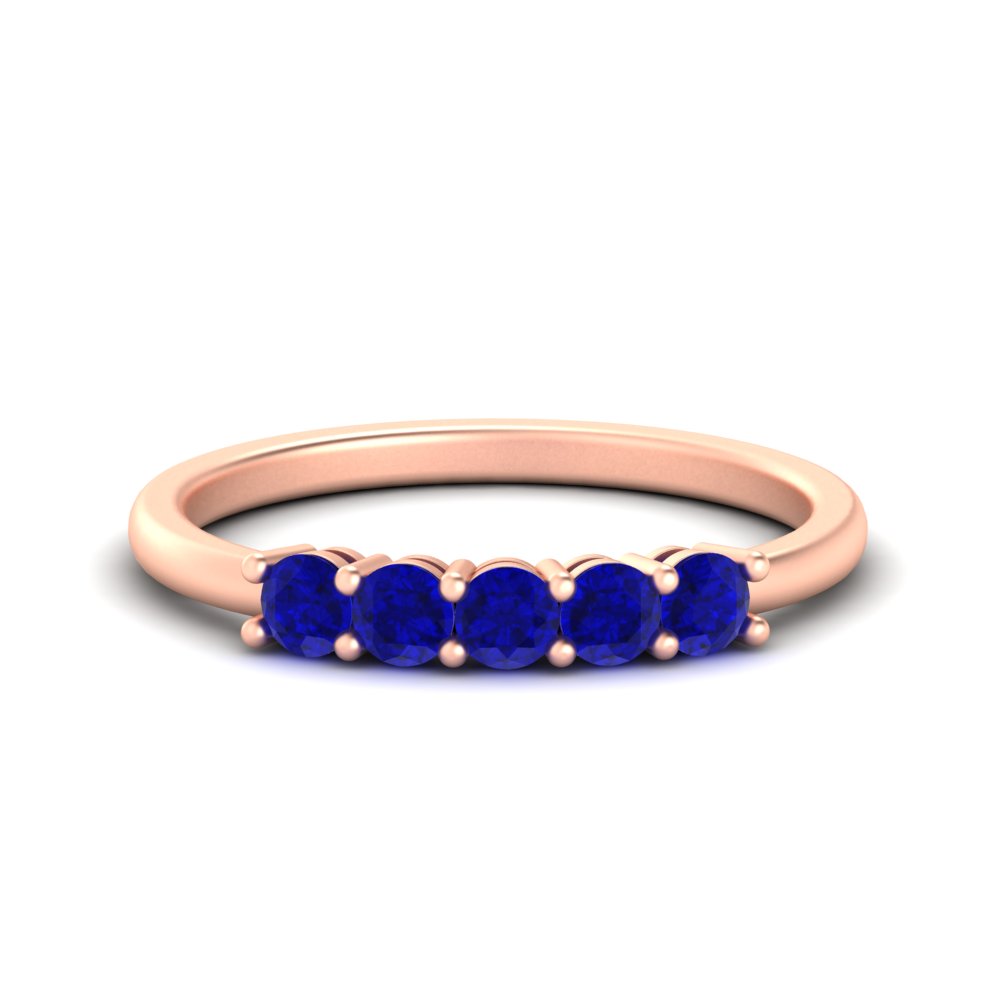mini-5-stone-round-sapphire-wedding-band-in-rose-gold-FDENS141ROBGSABL-0.50CT-NL-RG