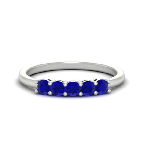 mini-5-stone-round-sapphire-wedding-band-in-white-gold-FDENS141ROBGSABL-0.50CT-NL-WG