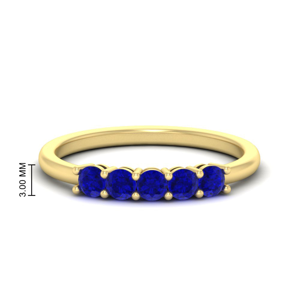 mini-5-stone-round-sapphire-wedding-band-in-yellow-gold-FDENS141ROBGSABL-0.50CT-NL-YG-HW