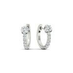 Load image into Gallery viewer, mini-pave-diamond-huggie-hoops-in-platinum-fdear11705angle1-nl-wg