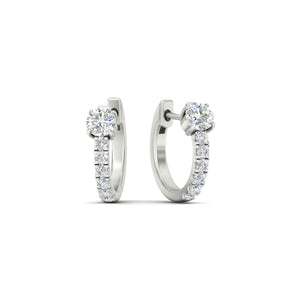 Hoops Pavé Diamond Huggie Earring