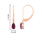 Load image into Gallery viewer, mini-pear-shape-pink-sapphire-drop-earrings-in-rose-gold-FDEAR11236PEGSADRPI-0.50CT-NL-RG.jpg
