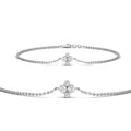 Thumbnail 8 - minimal-four-round-diamond-chain-bracelet-for-women-in-white-gold-FDBRC9628ANGLE2-NL-WG