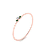 Load image into Gallery viewer, minimalist-3-diamond-bezel-ring-setting-with-emerald-in-rose-gold-FD9426RORGEMGR-NL-RG.jpg
