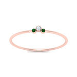 Load image into Gallery viewer, minimalist-3-diamond-bezel-ring-setting-with-emerald-in-rose-gold-FD9426RORGEMGR-NL-RG.jpg
