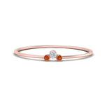 Load image into Gallery viewer, minimalist-3-diamond-bezel-ring-setting-with-orange-sapphire-in-rose-gold-FD9426RORGSAOR-NL-RG.jpg
