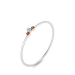 Load image into Gallery viewer, minimalist-3-diamond-bezel-ring-setting-with-orange-sapphire-in-white-gold-FD9426RORGSAOR-NL-WG.jpg
