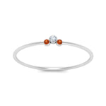 Load image into Gallery viewer, minimalist-3-diamond-bezel-ring-setting-with-orange-sapphire-in-white-gold-FD9426RORGSAOR-NL-WG.jpg
