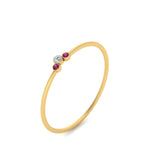 Load image into Gallery viewer, minimalist-3-diamond-bezel-ring-setting-with-pink-sapphire-in-yellow-gold-FD9426RORGSADRPI-NL-YG.jpg

