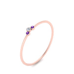 Load image into Gallery viewer, minimalist-3-diamond-bezel-ring-setting-with-purple-topaz-in-rose-gold-FD9426RORGVITO-NL-RG.jpg
