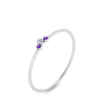 Load image into Gallery viewer, minimalist-3-diamond-bezel-ring-setting-with-purple-topaz-in-white-gold-FD9426RORGVITO-NL-WG.jpg
