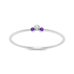 Load image into Gallery viewer, minimalist-3-diamond-bezel-ring-setting-with-purple-topaz-in-white-gold-FD9426RORGVITO-NL-WG.jpg
