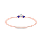 Load image into Gallery viewer, minimalist-3-diamond-bezel-ring-setting-with-sapphire-in-rose-gold-FD9426RORGSABL-NL-RG.jpg
