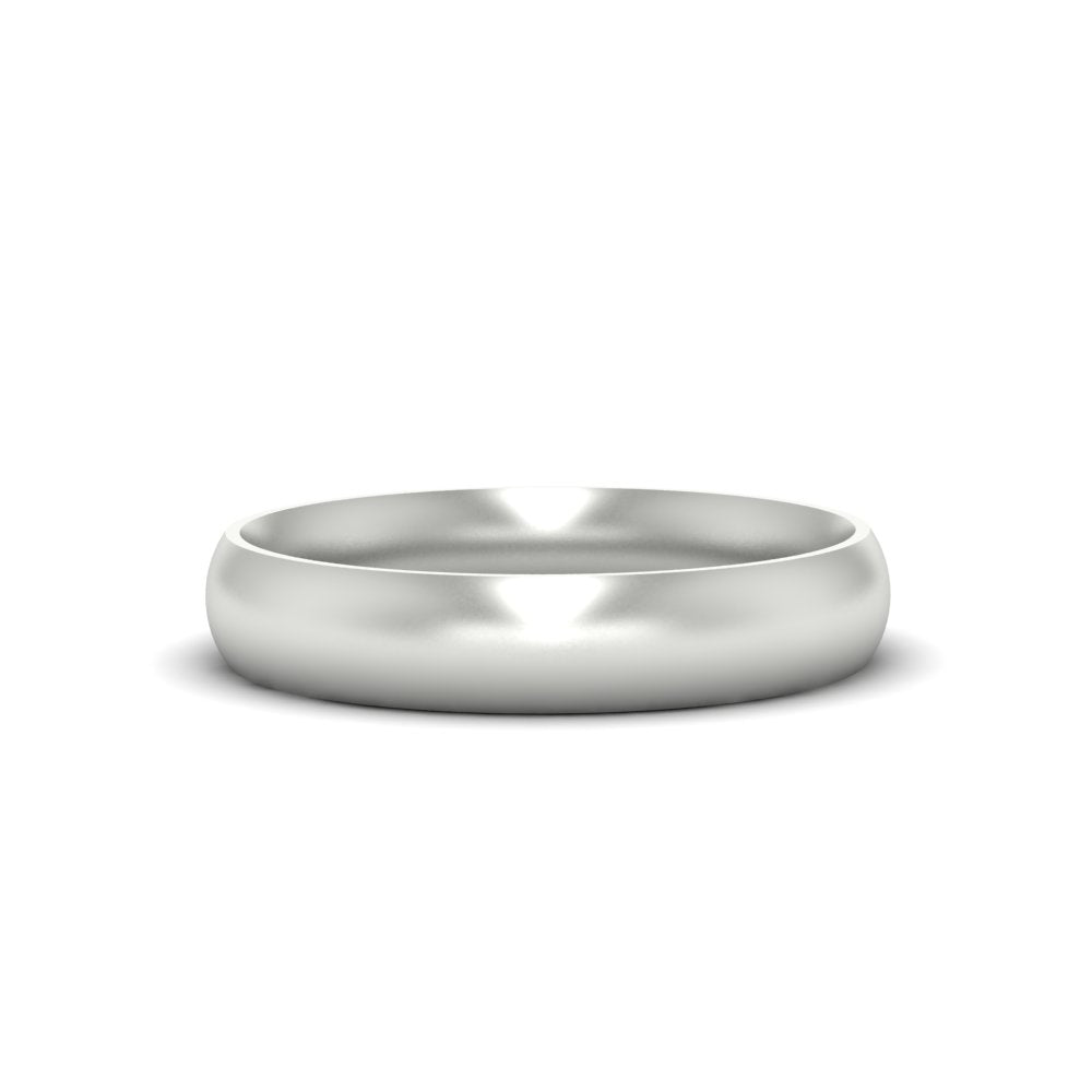 Minimalist 4mm Mens Wedding Band