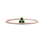 Load image into Gallery viewer, minimalist-bezel-3-stone-emerald-ring-in-rose-gold-FD9416RORGEMGR-NL-RG.jpg
