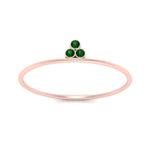 Load image into Gallery viewer, minimalist-bezel-3-stone-emerald-ring-in-rose-gold-FD9416RORGEMGR-NL-RG.jpg
