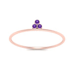 Load image into Gallery viewer, minimalist-bezel-3-stone-violet-topaz-ring-in-rose-gold-FD9416RORGVITO-NL-RG.jpg
