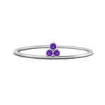 Load image into Gallery viewer, minimalist-bezel-3-stone-violet-topaz-ring-in-white-gold-FD9416RORGVITO-NL-WG.jpg
