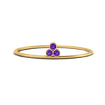 Load image into Gallery viewer, minimalist-bezel-3-stone-violet-topaz-ring-in-yellow-gold-FD9416RORGVITO-NL-YG.jpg
