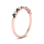 Load image into Gallery viewer, minimalist-black-diamond-stacking-band-in-rose-gold-FD9962BGBLACKANGLE3-NL-RG.jpg
