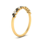 Load image into Gallery viewer, minimalist-black-diamond-stacking-band-in-yellow-gold-FD9962BGBLACKANGLE3-NL-YG.jpg
