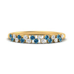 Load image into Gallery viewer, minimalist-blue-topaz-stacking-band-in-yellow-gold-FD9962BGICBLTOANGLE3-NL-YG.jpg
