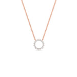 Load image into Gallery viewer, minimalist-circle-round-pendant-in-rose-gold-FDPD11271ANGLE1-0.25CT_20-NL-RG