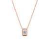 Load image into Gallery viewer, minimalist-emerald-bezel-set-solitaire-necklace-in-rose-gold-fdpd11682angle1-nl-rg.jpg?v=1777273193