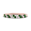 Load image into Gallery viewer, minimalist-emerald-stacking-band-in-rose-gold-FD9962BGEMGRANGLE3-NL-RG.jpg
