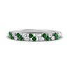 Load image into Gallery viewer, minimalist-emerald-stacking-band-in-white-gold-FD9962BGEMGRANGLE3-NL-WG.jpg