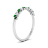 Load image into Gallery viewer, minimalist-emerald-stacking-band-in-white-gold-FD9962BGEMGRANGLE3-NL-WG.jpg