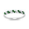 Load image into Gallery viewer, minimalist-emerald-stacking-band-in-white-gold-FD9962BGEMGRANGLE3-NL-WG.jpg