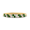 Load image into Gallery viewer, minimalist-emerald-stacking-band-in-yellow-gold-FD9962BGEMGRANGLE3-NL-YG.jpg