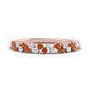 Load image into Gallery viewer, minimalist-orange-sapphire-stacking-band-in-rose-gold-FD9962BGSAORANGLE3-NL-RG.jpg