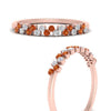 Load image into Gallery viewer, minimalist-orange-sapphire-stacking-band-in-rose-gold-FD9962BGSAORANGLE3-NL-RG.jpg